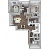 Townhome A14A: 2 Bedroom, 2 Bathroom - 1269 SF